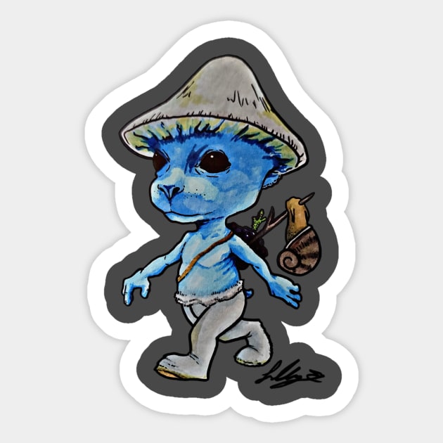 Smurf cat Sticker by Oralepinz 